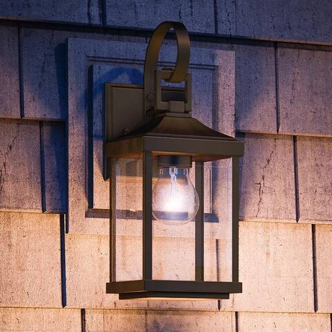 Luxury Colonial Wall Sconce, 15.125H x 5.5"W, with Farmhouse Style, Olde Bronze, by Urban Ambiance - 15-1/8H x 5-1/2W x 7Dep