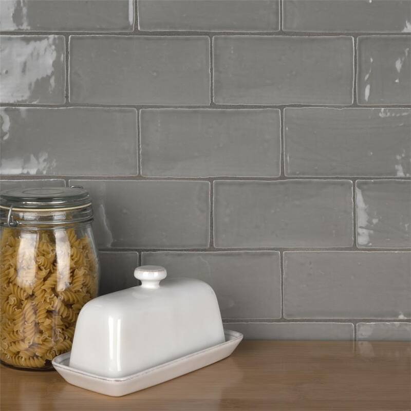 Merola Tile Chester Grey 3" x 6" Ceramic Wall Tile