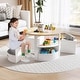 preview thumbnail 12 of 18, Costway 5 Piece Kids Play Table and Chairs Set Round Nesting Table - See Details