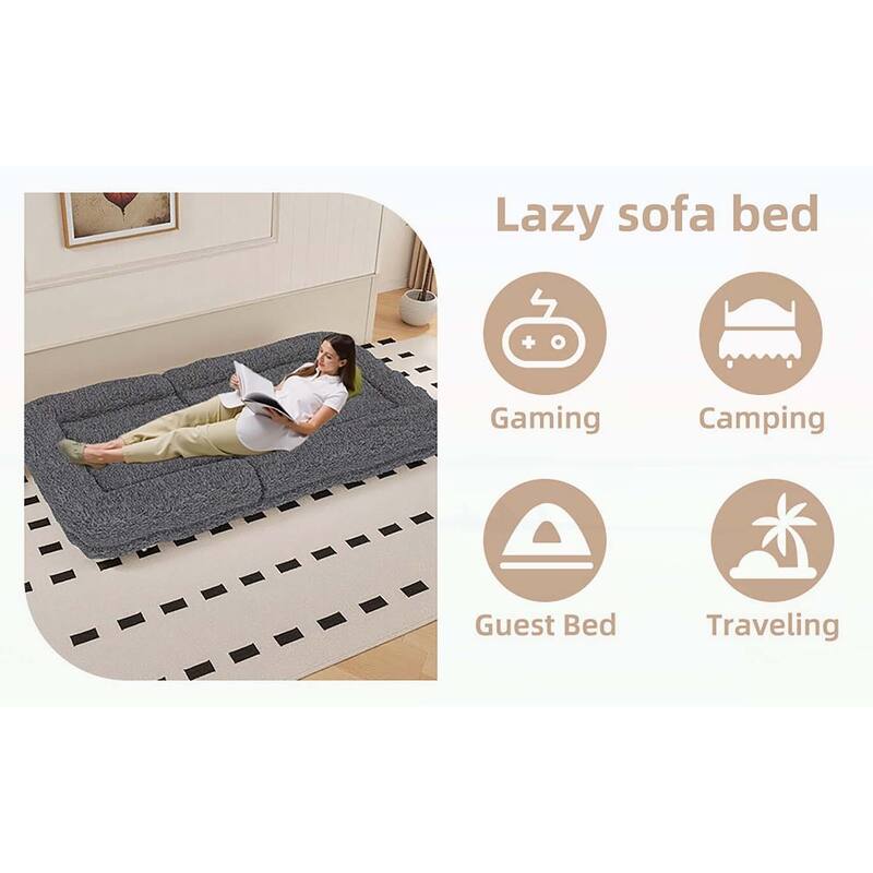 Folding Sofa Chair with 5 Adjustable Positions,Floor Lounge for Gaming,Meditation,and Relaxation