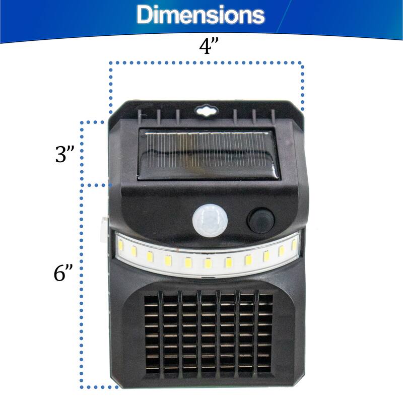 Solar Mosquito Zapper w/ LED Sensor Light UV Patio Insect Deterrent Pest Killer