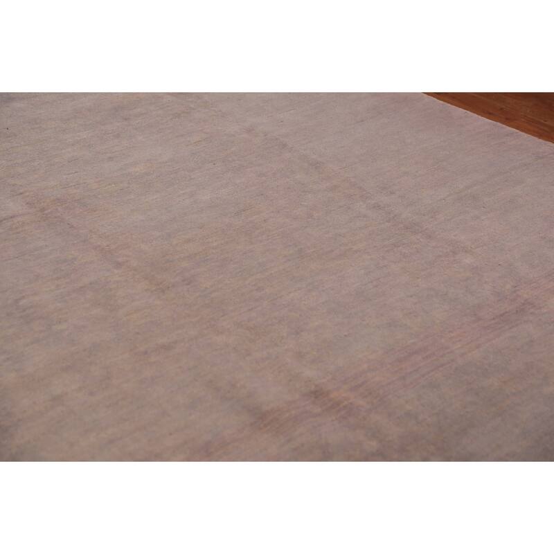 Grays & Beige Gabbeh Oriental Area Rug Hand-Knotted Wool Carpet - 9'3" x 11'7"