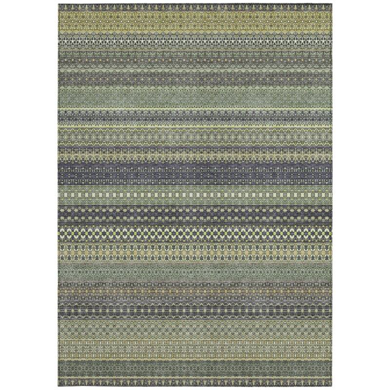 Tax Stripe Weather Resistant Timeless Fusion Outdoor Rug