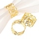 preview thumbnail 4 of 8, Napkin Rings Round Metal Hollow Napkin Holder for Dinner Table