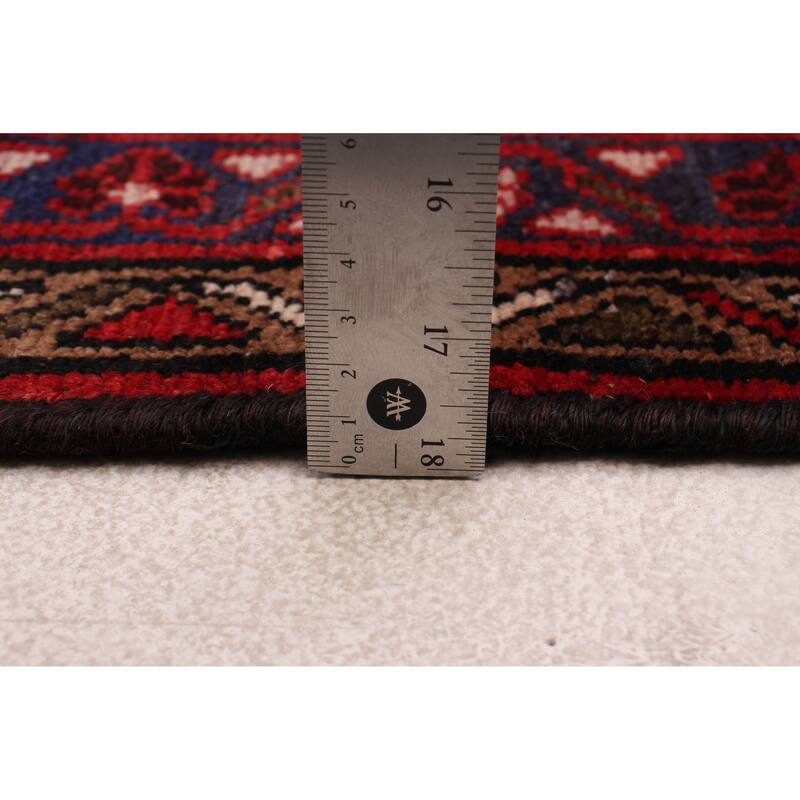 ECARPETGALLERY Hand-knotted Anadol Red Wool Rug - 3'4 x 10'0