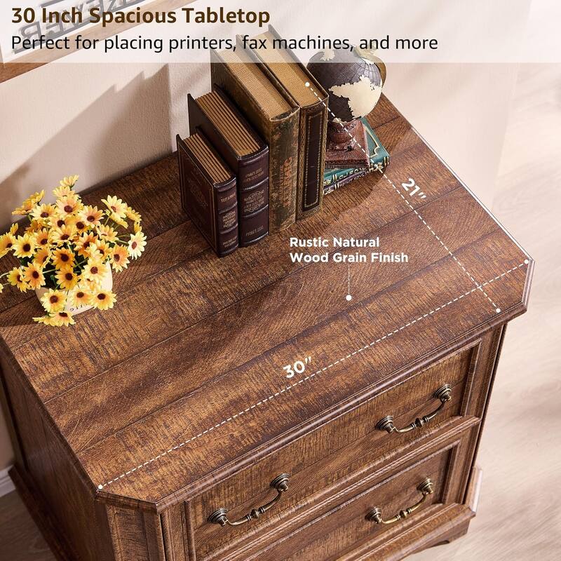 Farmhouse File Cabinet, Wood Filing Cabinets, Office Storage Cabinet