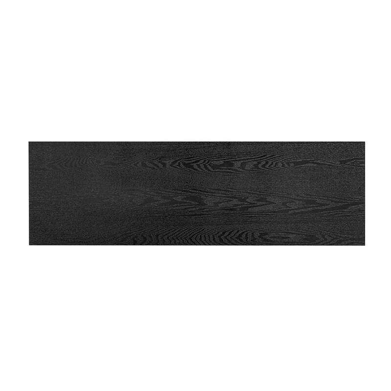 Modern Ash Veneer Console Table - Striped Design for a Stylish Touch