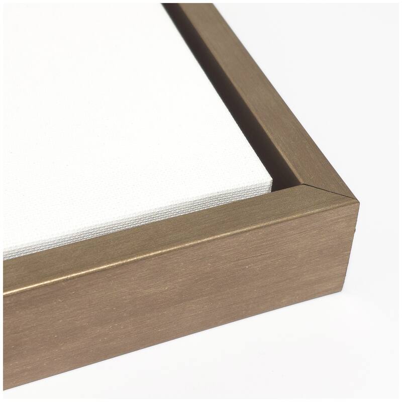 Kate and Laurel Highland Cow IX Close by Laura Evans Framed Canvas Wall Art Print