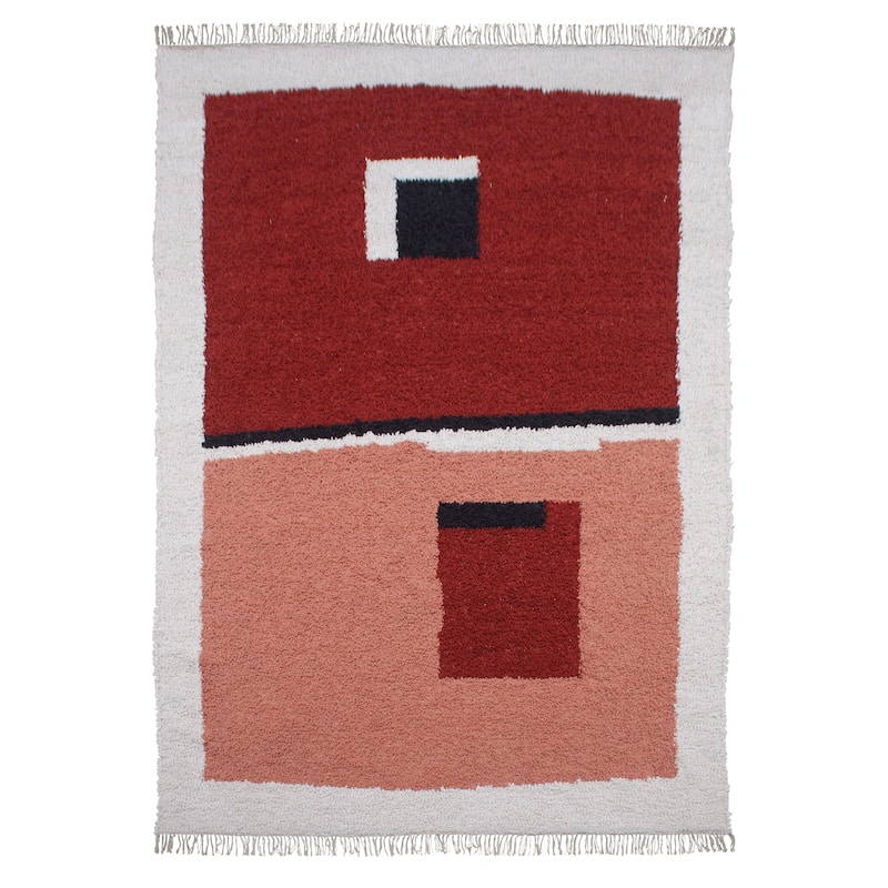 Echo Red Multicolor Rug - 8 x 10