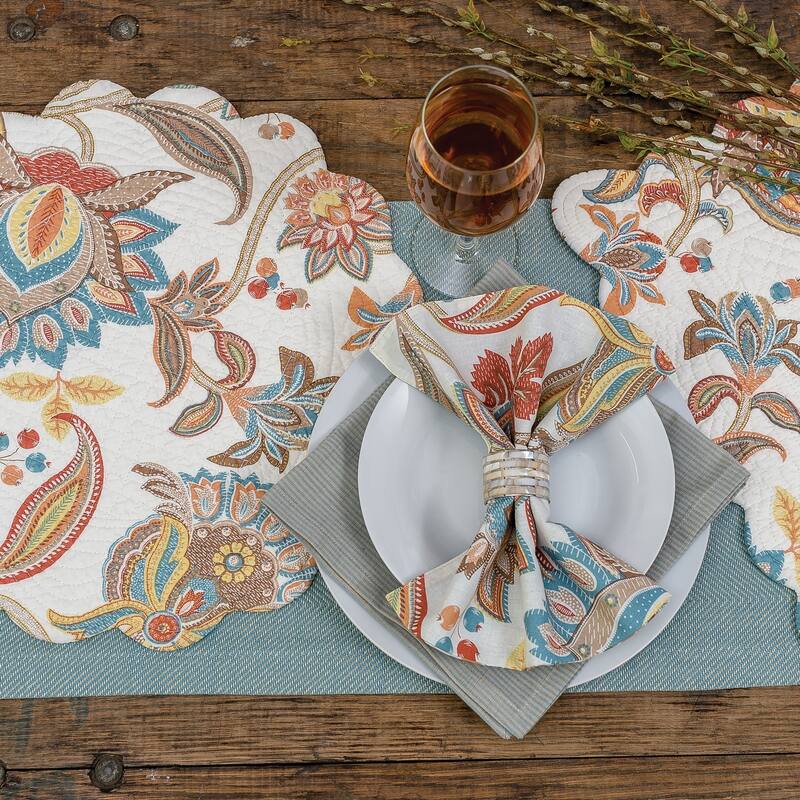 Lucianna Cotton Reversible Napkin Set of 6 - Set of 6