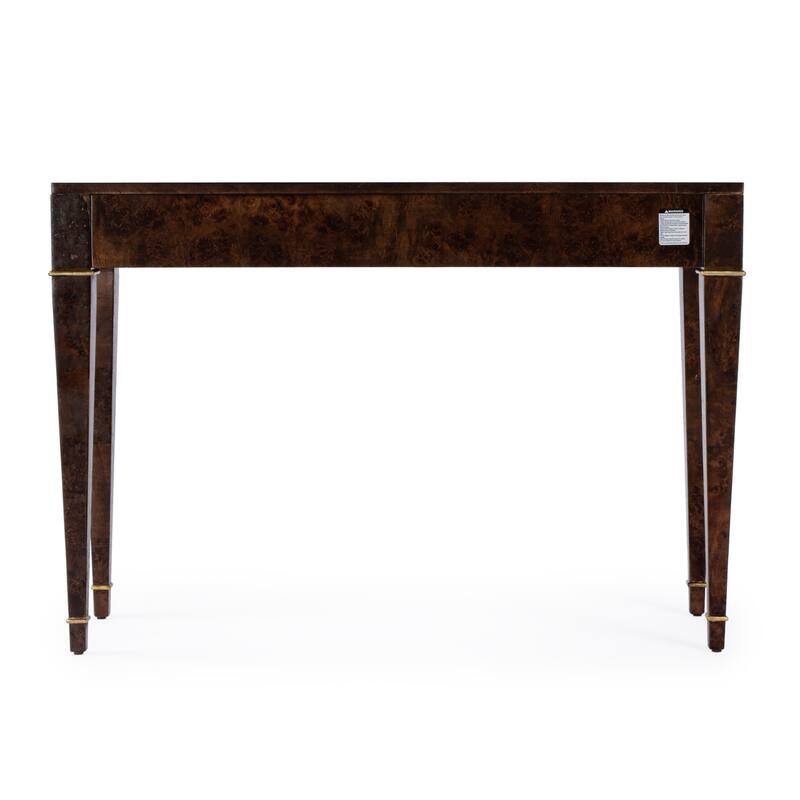 Kai 2 Drawer 46" Burl Wood Console Table