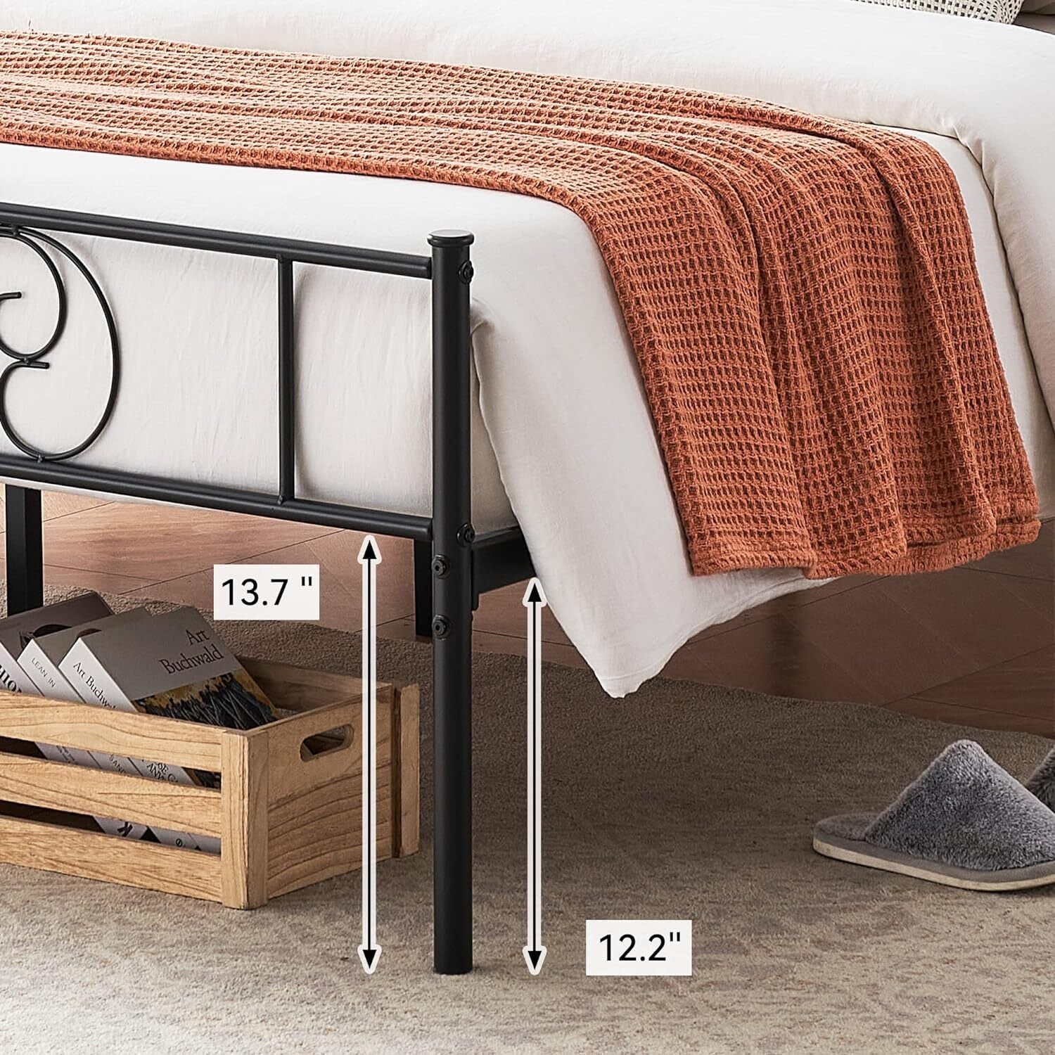 Bed Frame with Storage - Overstock - 40909953