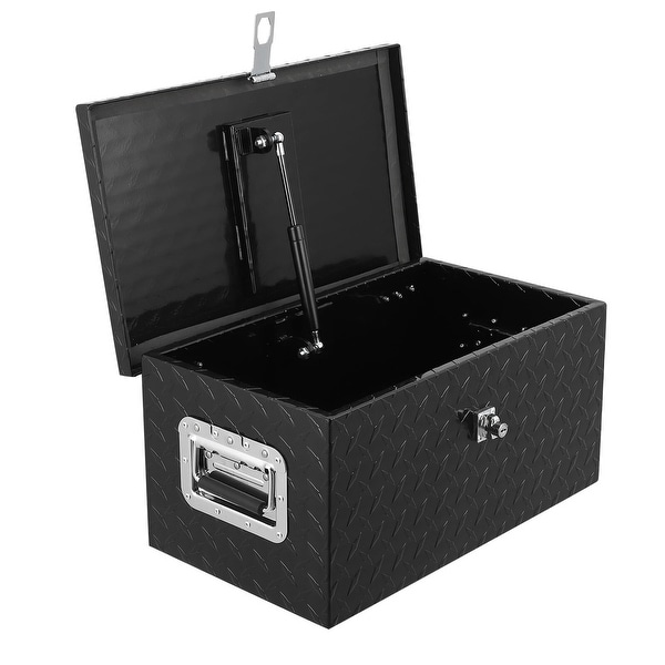 20 Inch Aluminum Diamond Plate Tool Box With Lock and Keys - Bed