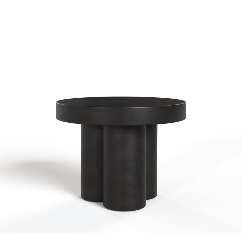 Modrest Bruni Modern Black Concrete End Table