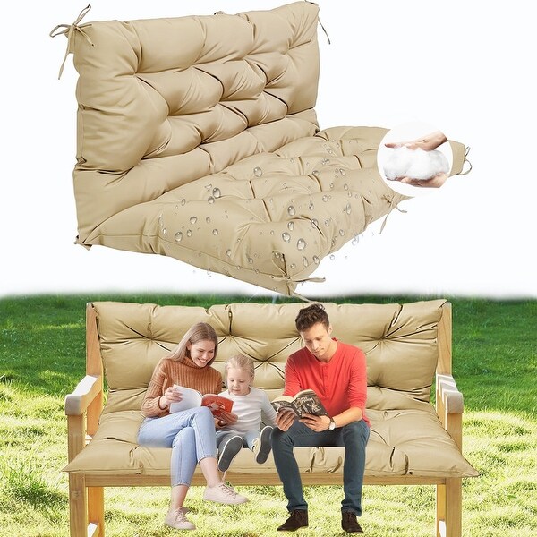 Outdoor Porch Swing Cushion Waterproof Bench Cushions with