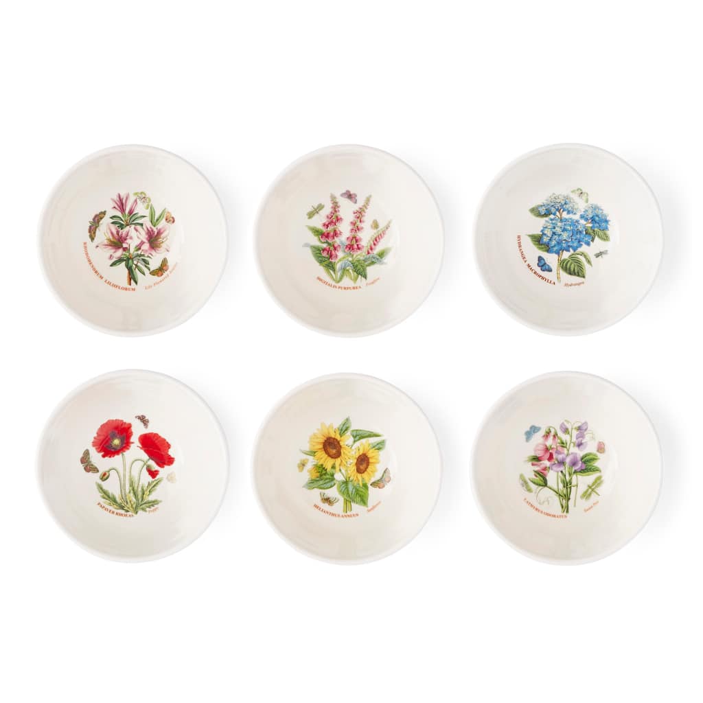 Portmeirion Botanic Garden Set of 6 Meadow Stacking Bowls - 5 in