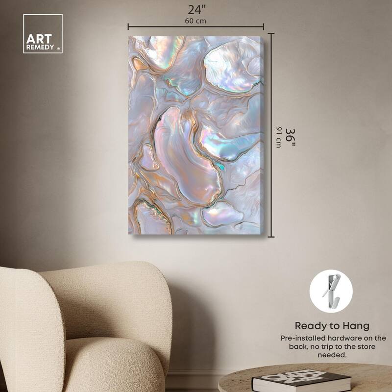Fluid Preciousness III Canvas by Art Remedy, Gallery Wrapped