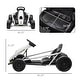 preview thumbnail 13 of 34, Aosom 24V 8.1 MPH Electric Go Kart, Drifting Car Battery Powered Ride on Toy Outdoor with Slow Start, Music, Horn Honking