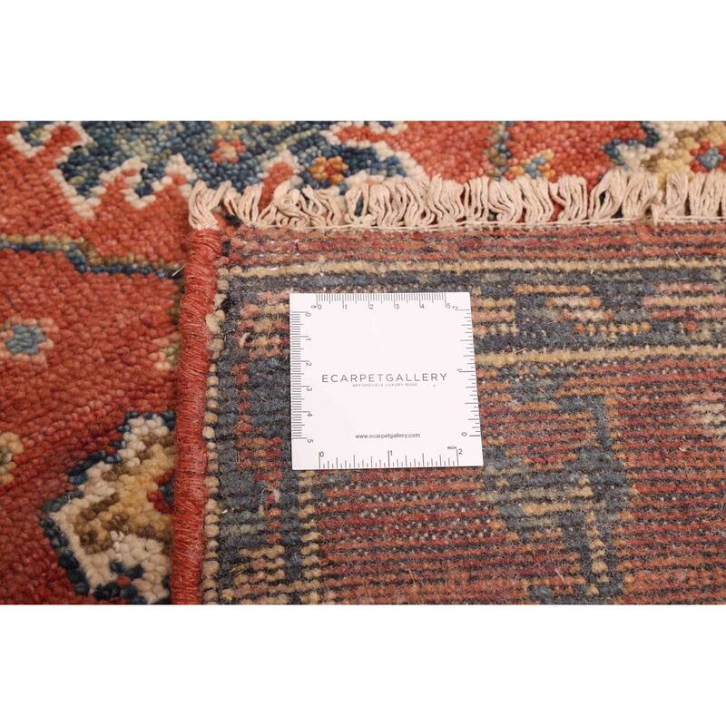 ECARPETGALLERY Hand-knotted Finest Oushak Dark Copper Wool Rug - 2'2 x 9'10