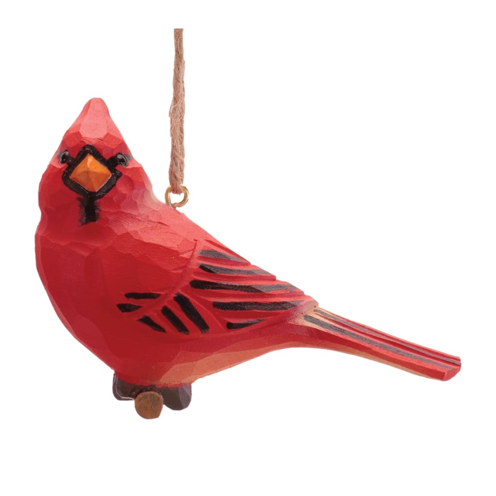 Resin Cardinal Ornament Set of 12