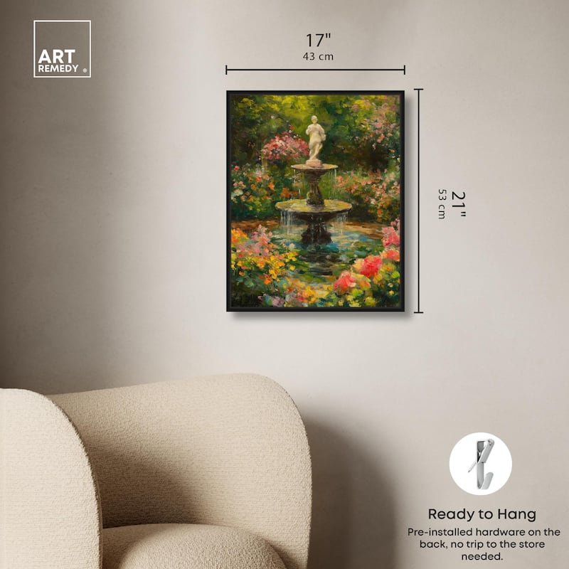 Poured Peace Canvas by Art Remedy