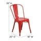 preview thumbnail 82 of 164, Metal Indoor/ Outdoor Stackable Bistro Chair (Set of 4)