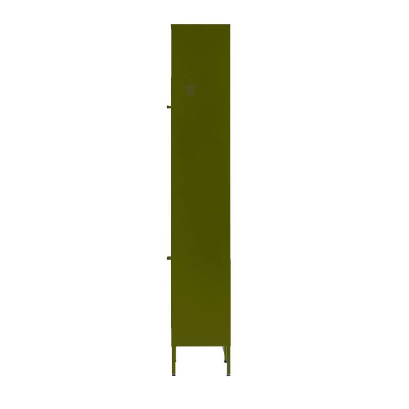 Aviva 71-inch Dark Green Two Door Metal Cabinet