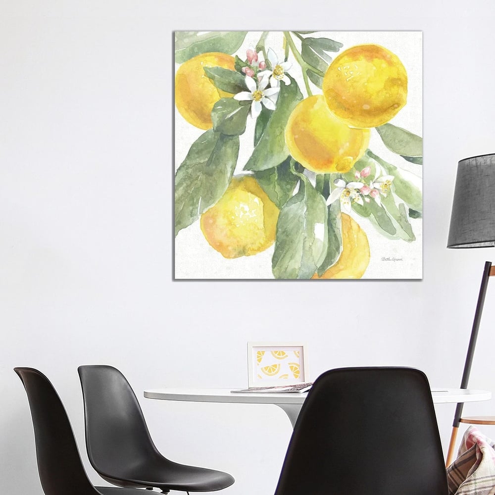 iCanvas "Citrus Charm Lemons II" by Beth Grove Canvas Print