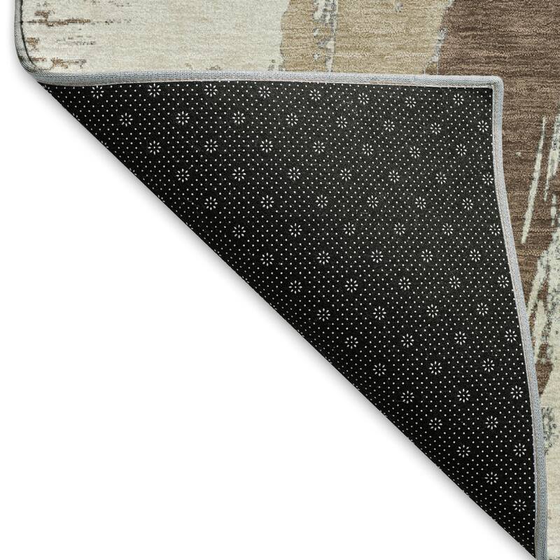 Premium Washable Super Soft Contemporary Strokes Mayfield Rug