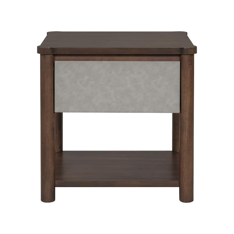 Christopher Knight Home - Lena Modern Farmhouse Wood Nightstands with Drawer (Set of 2)