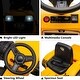 preview thumbnail 9 of 18, 12V Ride-On Tractor for Kids Ages 3-6, Electric Excavator with Detachable Trailer, Remote Control, Bright Headlight, and Music