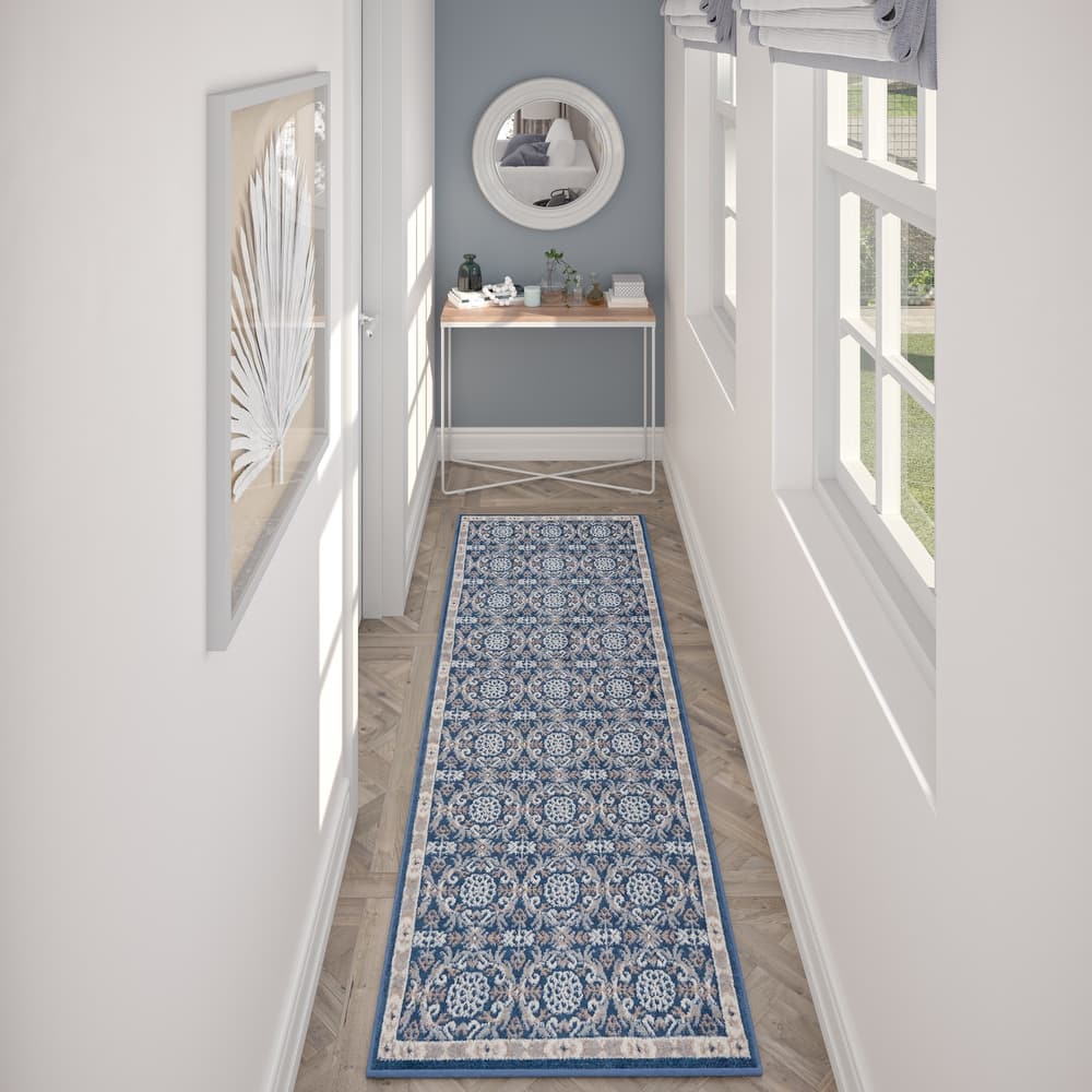Hamilton Traditional Damask Indoor Area Rug