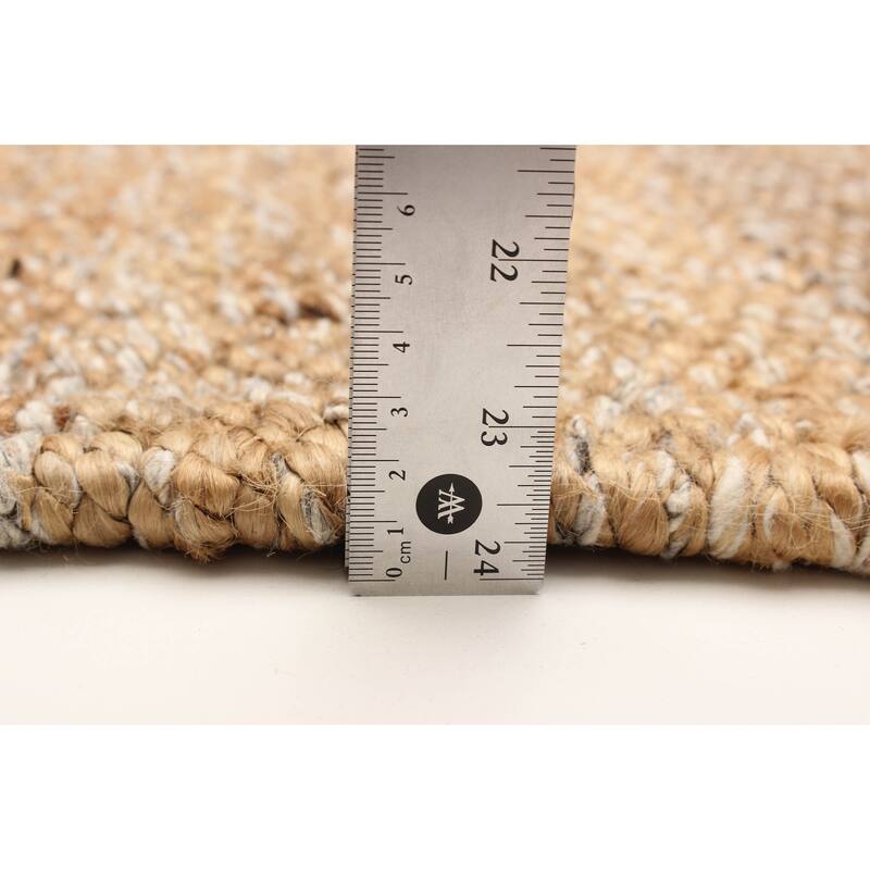 ECARPETGALLERY Flat-Weave Palas Denizli Tan Jute Kilim - 5'1 x 7'1
