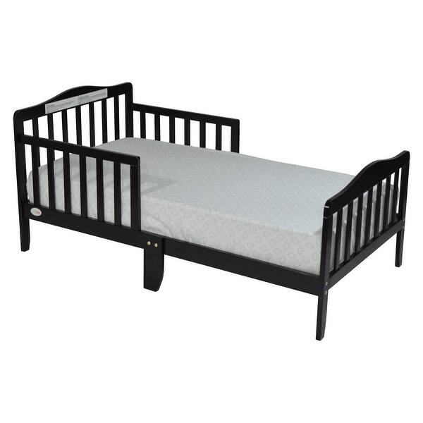 slide 2 of 6, Blaire Espresso Toddler Bed with Safety Rails Espresso