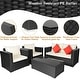 preview thumbnail 25 of 23, Gymax 4PCS Rattan Patio Conversation Set Outdoor Furniture Set w/