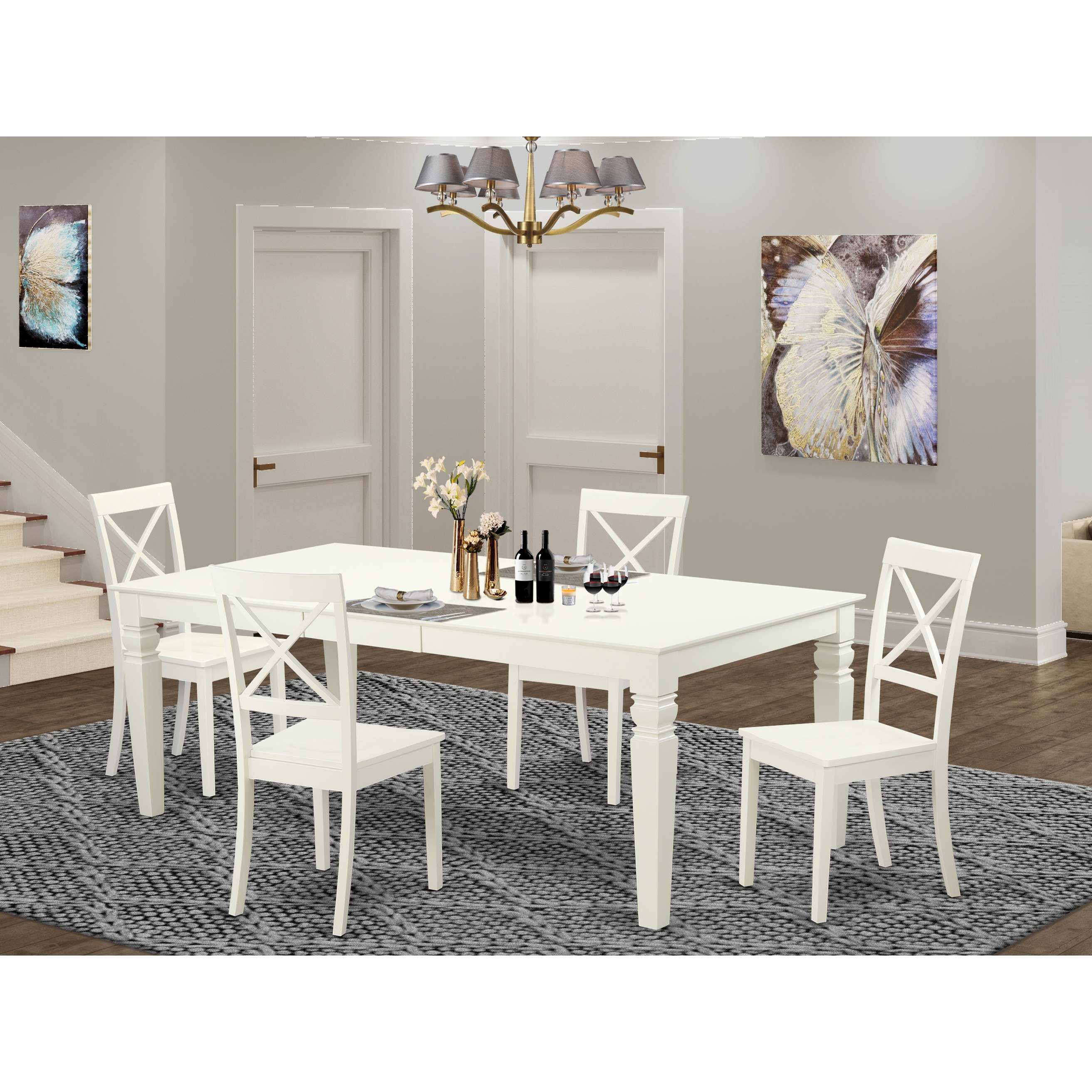 Off white kitchen table and chairs hotsell