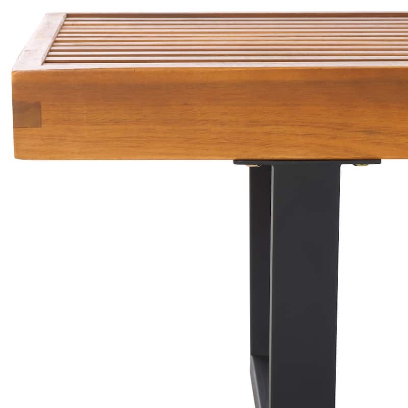 SAFAVIEH Outdoor Patio Furniture Heather 72" Bench - 72"W x 19"D x 14"H