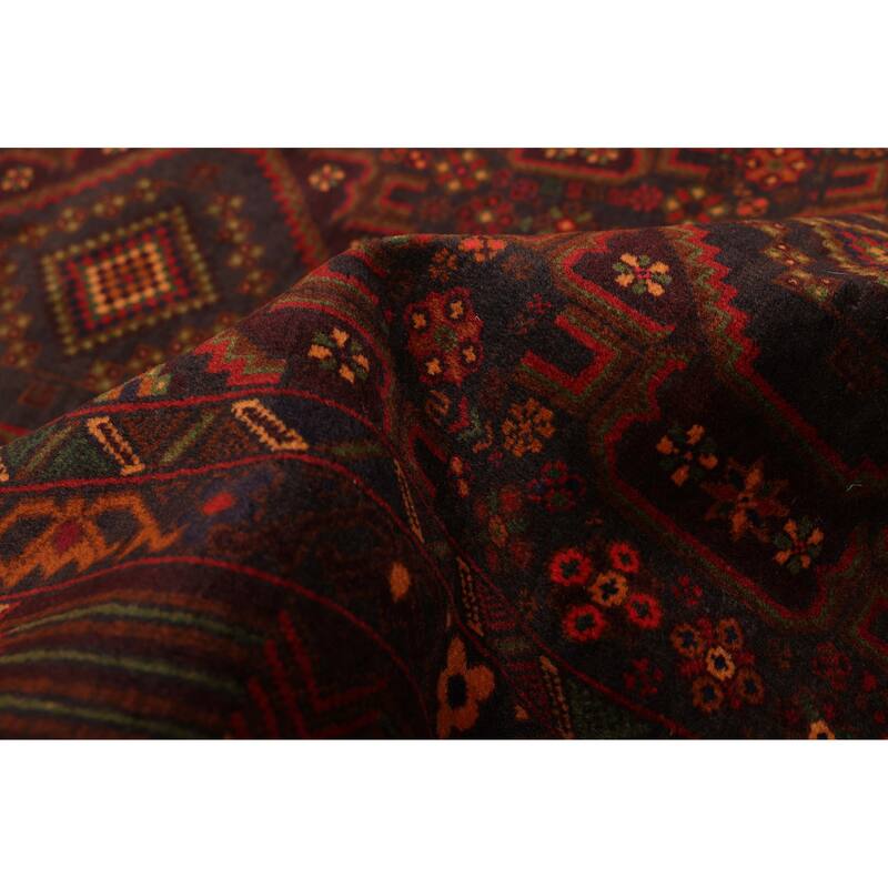 ECARPETGALLERY Hand-knotted Teimani Black, Brown Wool Rug - 3'7 x 6'6