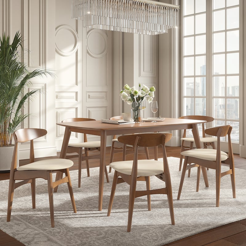 Ribe Mid-Century Modern Tapered Dining Set