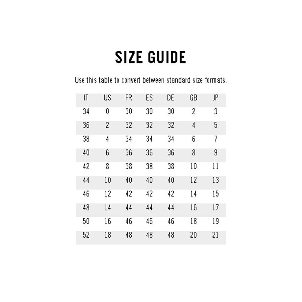 moschino shirt size chart