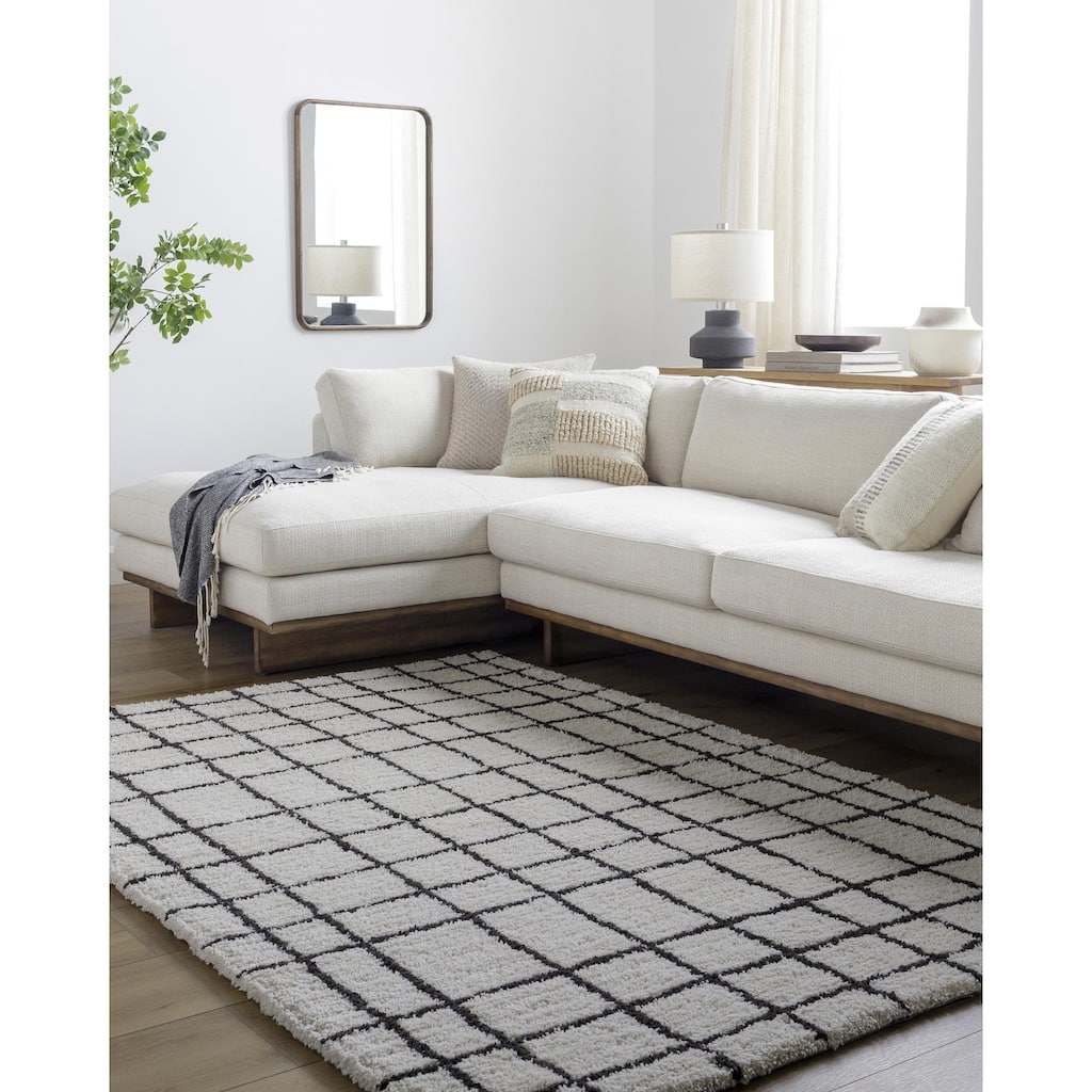 Erik Transitional Plaid Area Rug
