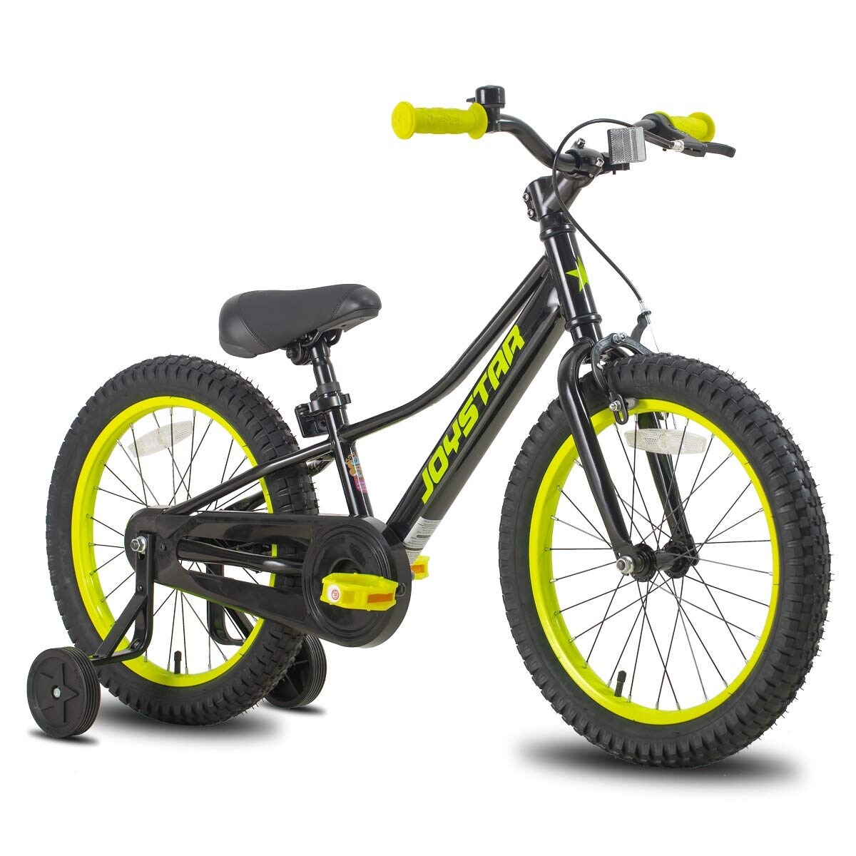JOYSTAR NEO 20 Inch Kids Bike with Training Wheels Black 20 inch