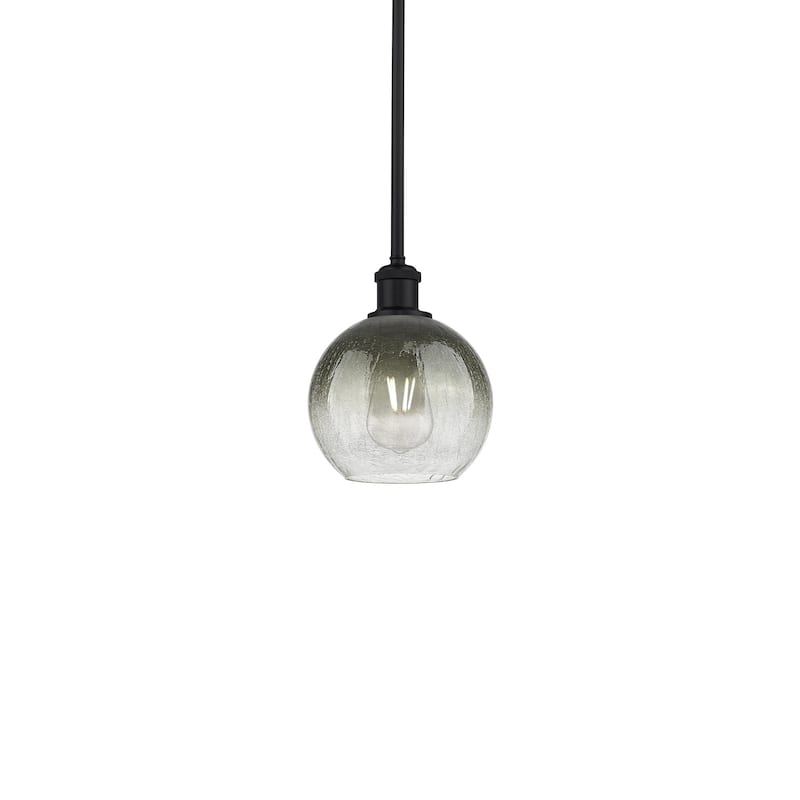 Innovations Lighting 516-1S-10-8 Brookhaven Globe Pendant Brookhaven - Matte Black / Slate