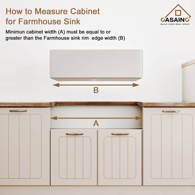 All-in-One Kit Farmhouse/Apron-Front Single Bowl Fireclay Kitchen Sink with Pull Down Sprayer Kitchen Faucet and Accessories