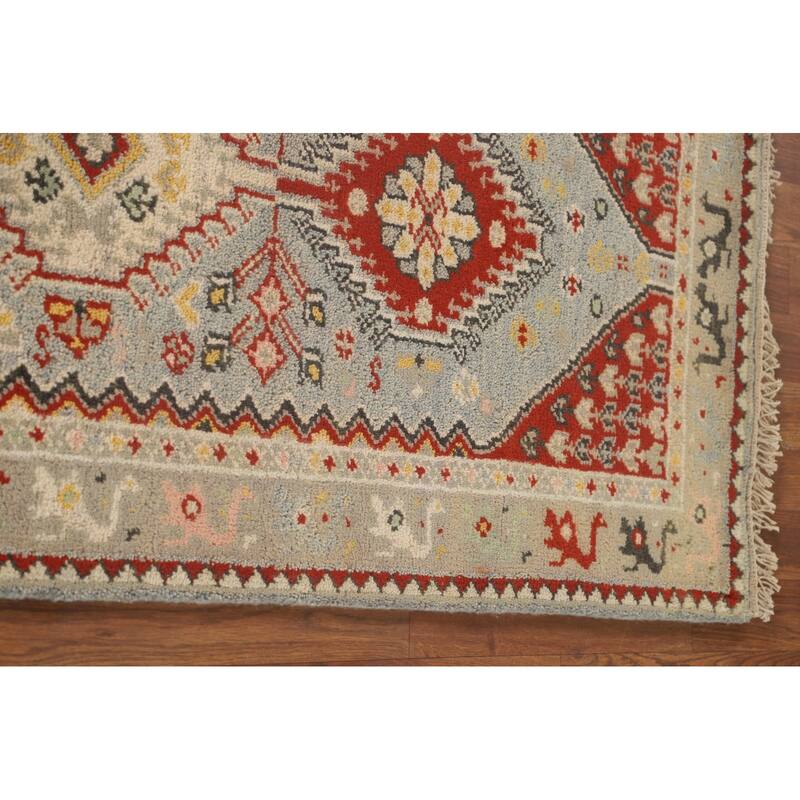 Geometric / Tribal Heriz Serapi Runner Rug Handmade Wool Carpet - 2'8" x 8'0"