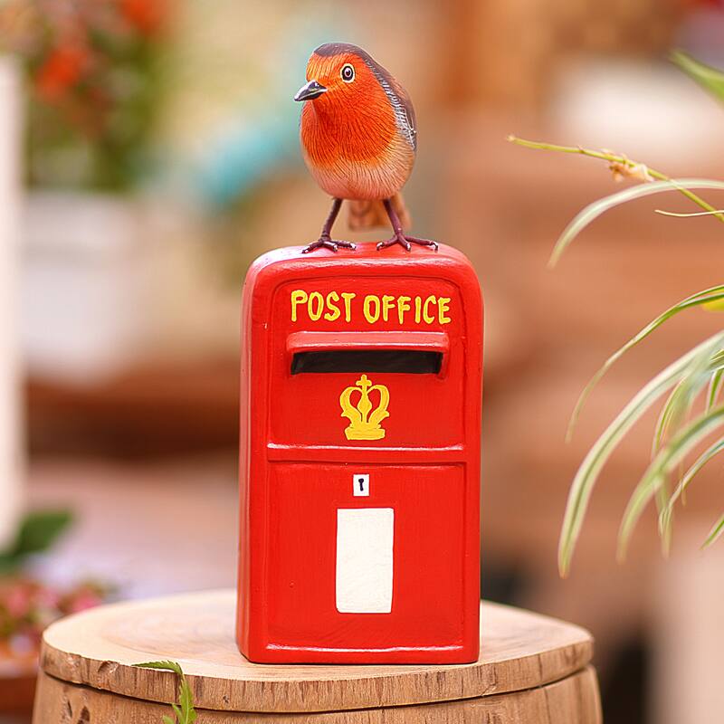 Novica Handmade Air Mail Wood Statuette