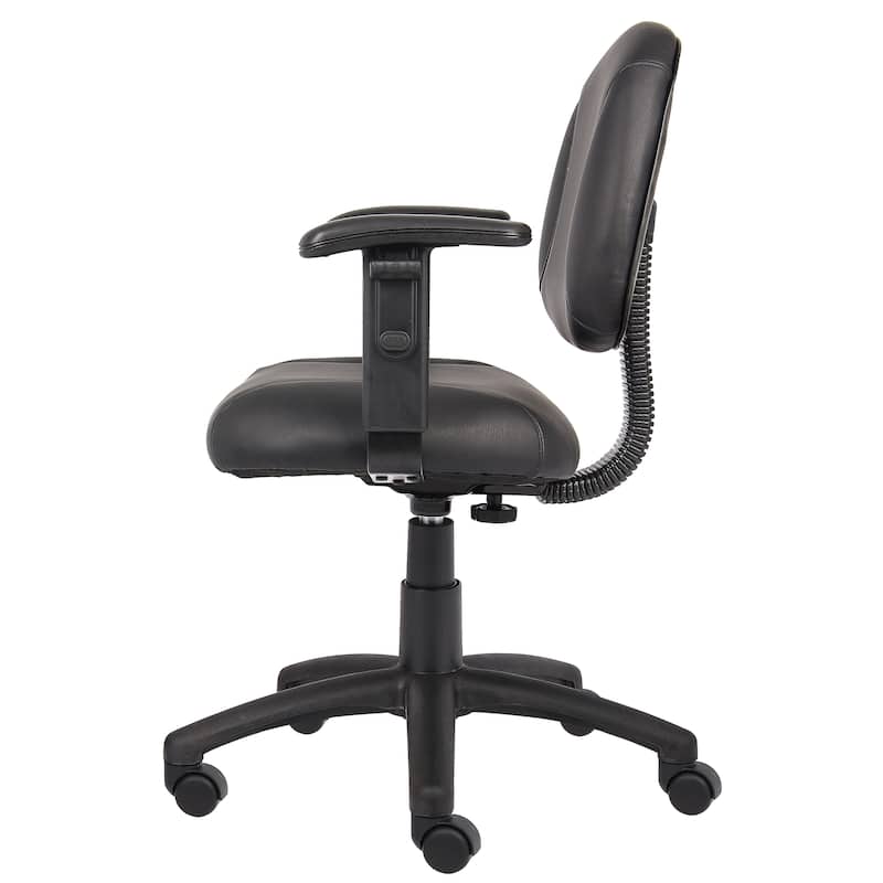 Boss Black Posture Chair with Adjustable Arms