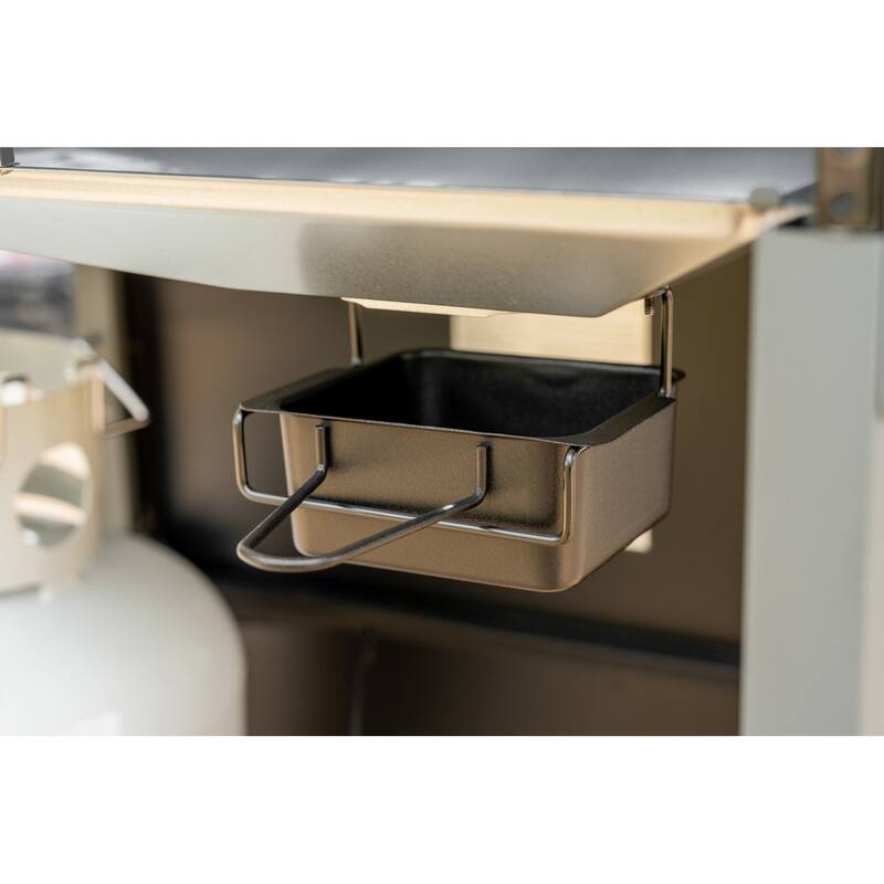 Megamaster 4-Burner Propane Gas Grill with Side Tables & 2 Hooks