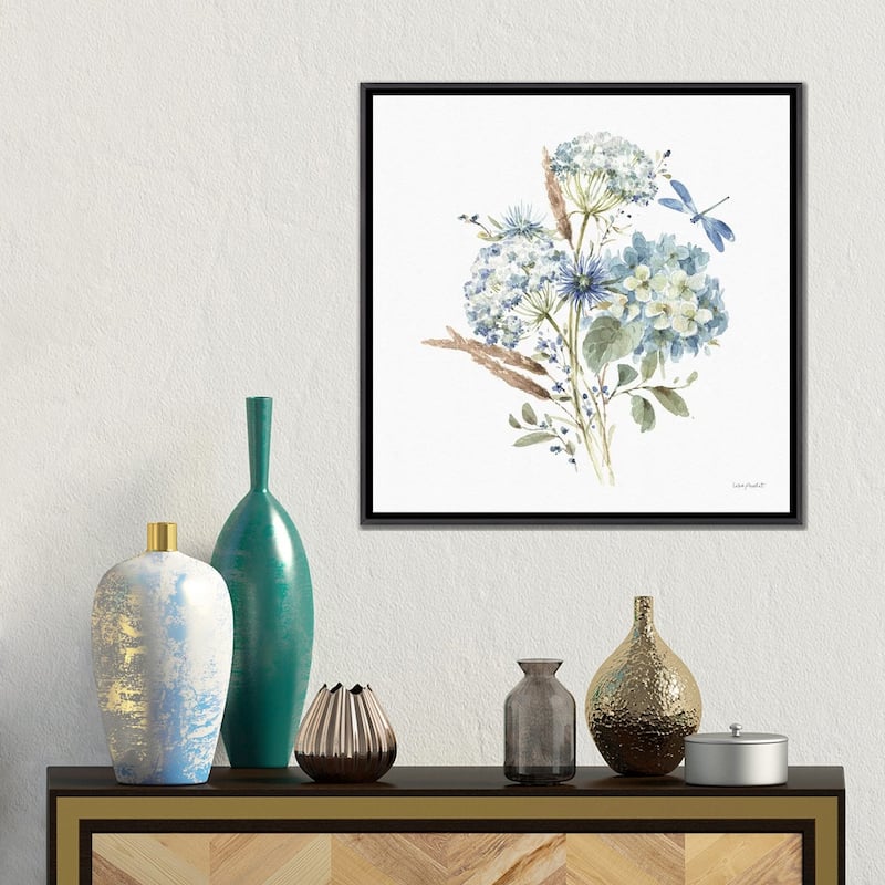 iCanvas "Bohemian Blue VIA" by Lisa Audit Framed