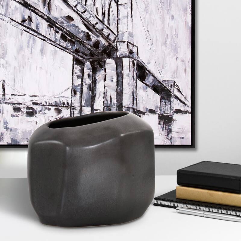 Gray Alamo Vase- Medium